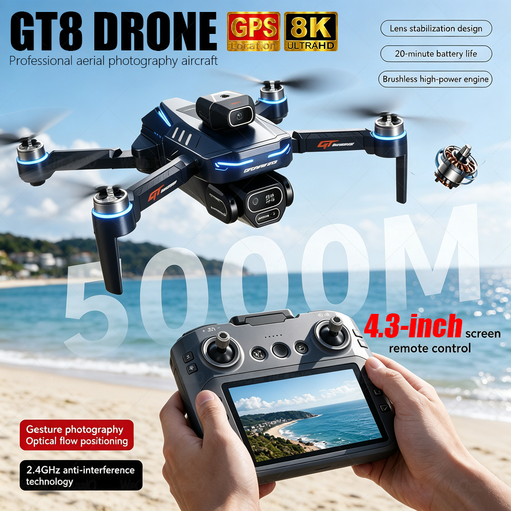 Drone Photogrammetry - NEW GT8 HD RC Drone 4K