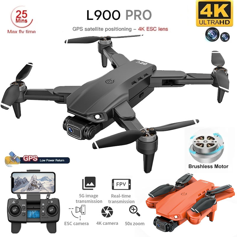 L900 Pro GPS Drone 4K Professi - đánh giá và giá Drone Photogrammetry