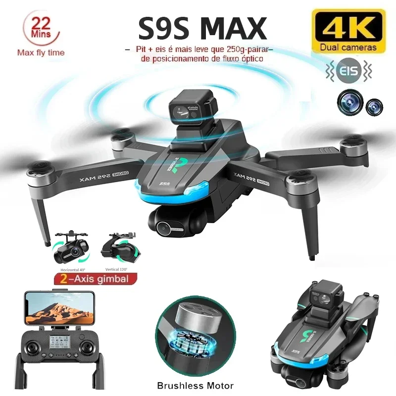 NEW S9S MAX MINI Drone 4K 2-Ax - đánh giá và giá Drone Aerial Photography