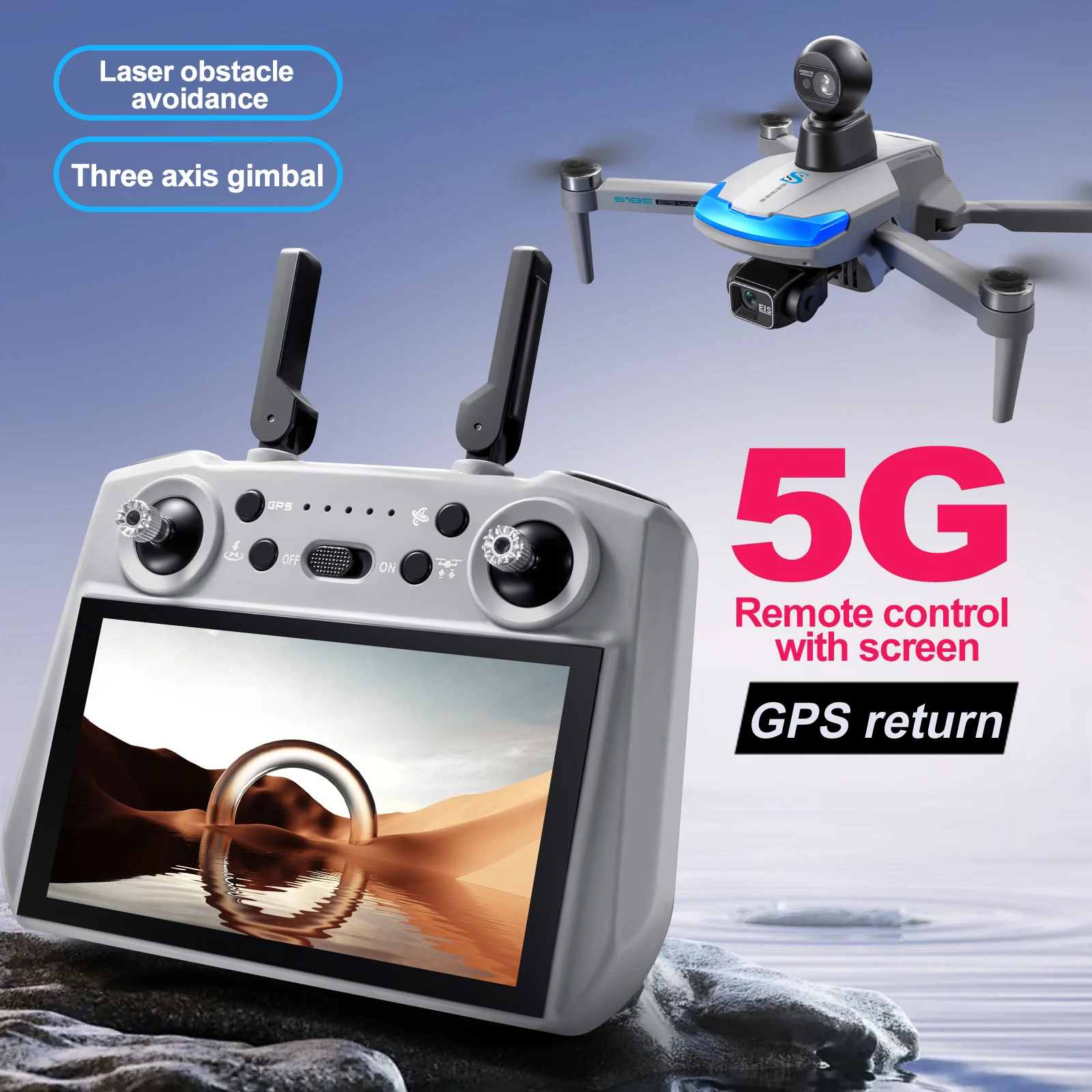 S185 Professional Drone 2.7K H - đánh giá và giá Drone Photogrammetry