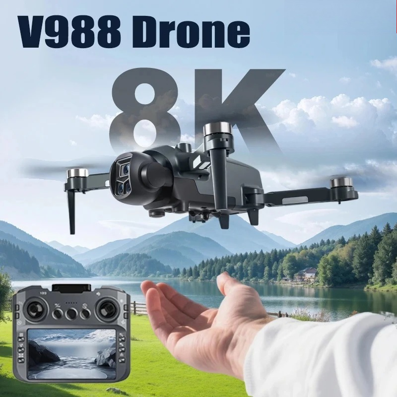Original V988 Drone 8K HD Dual - đánh giá và giá Drone Photogrammetry